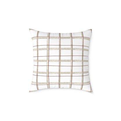 Modern Rustic Square Pillow, Cozy Home Decor, Throw Pillow for Living Room, Farmhouse Style Cushion, Perfect for Gifts