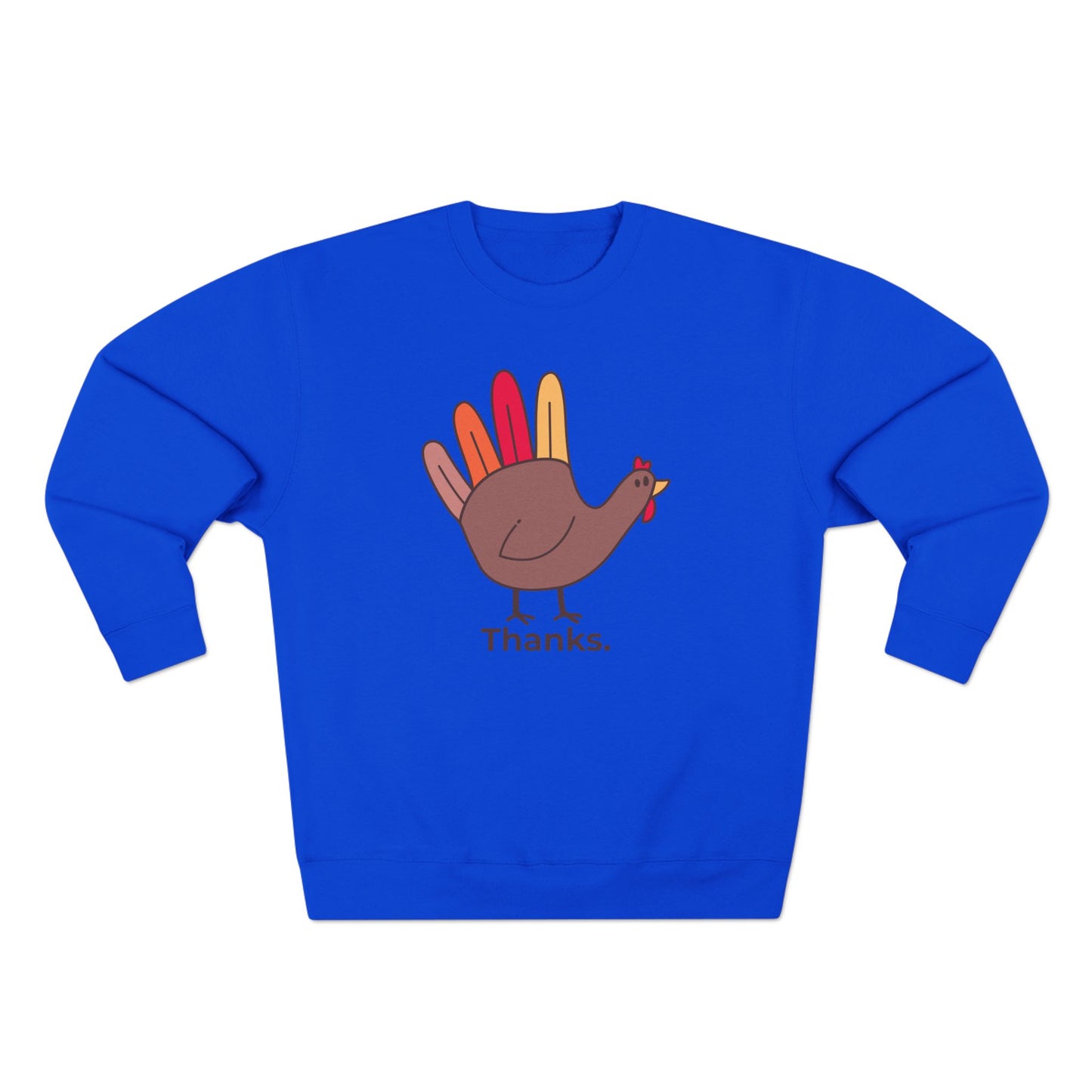 Give Thanks Sweatshirt — Minimalist Thanksgiving Turkey Design | Premium Lane Seven Fleece | Free Worldwide Shipping