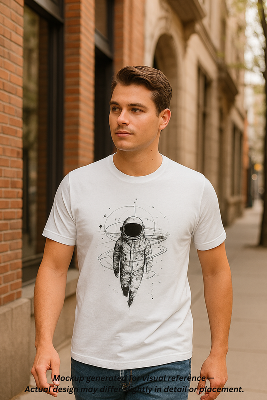 Cosmic Astronaut T-Shirt, Graphic Tee, Space Lover Gift, Unisex Casual Wear, Outer Space Clothing, Astronomy Fan Apparel