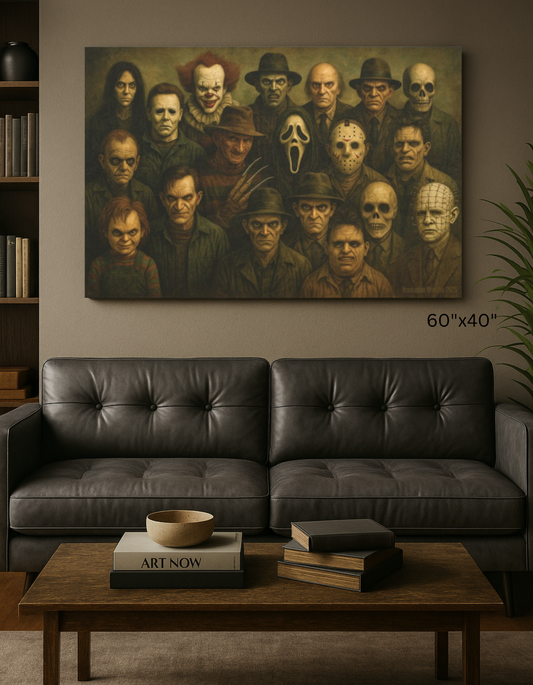 "The Crew" – Horror Legends Matte Canvas Print