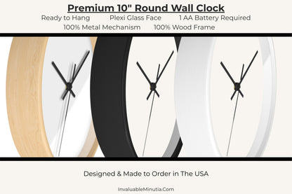 Mystic Owl 10" Premium Wall Clock