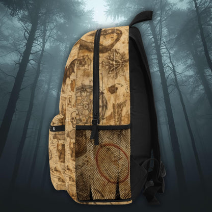 Bigfoot & Cryptid Map All Over Print Backpack