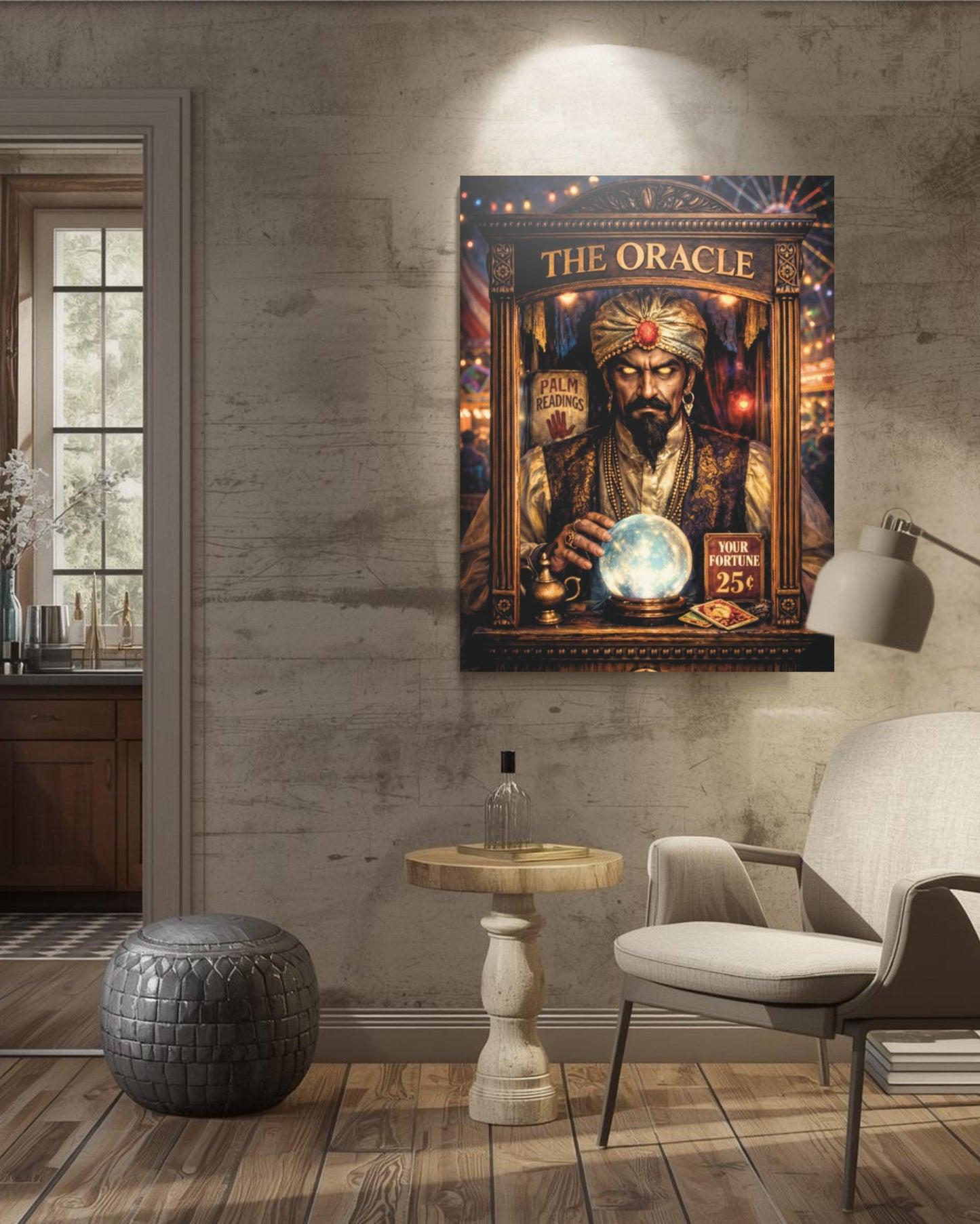 Fortune Teller "The Oracle" - Premium Canvas Print 1.25" Thick