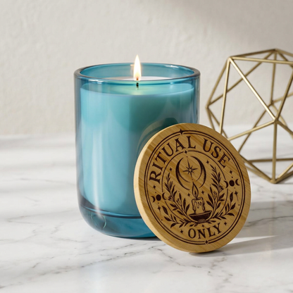 Ritual Use Only Scented Soy Candle — 14 oz Engraved Jar