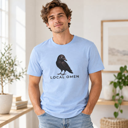 Local Omen Raven Graphic Tee | Crow Illustration T-Shirt