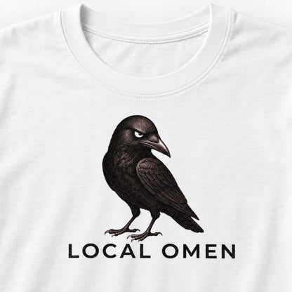 Local Omen Raven Graphic Tee | Crow Illustration T-Shirt