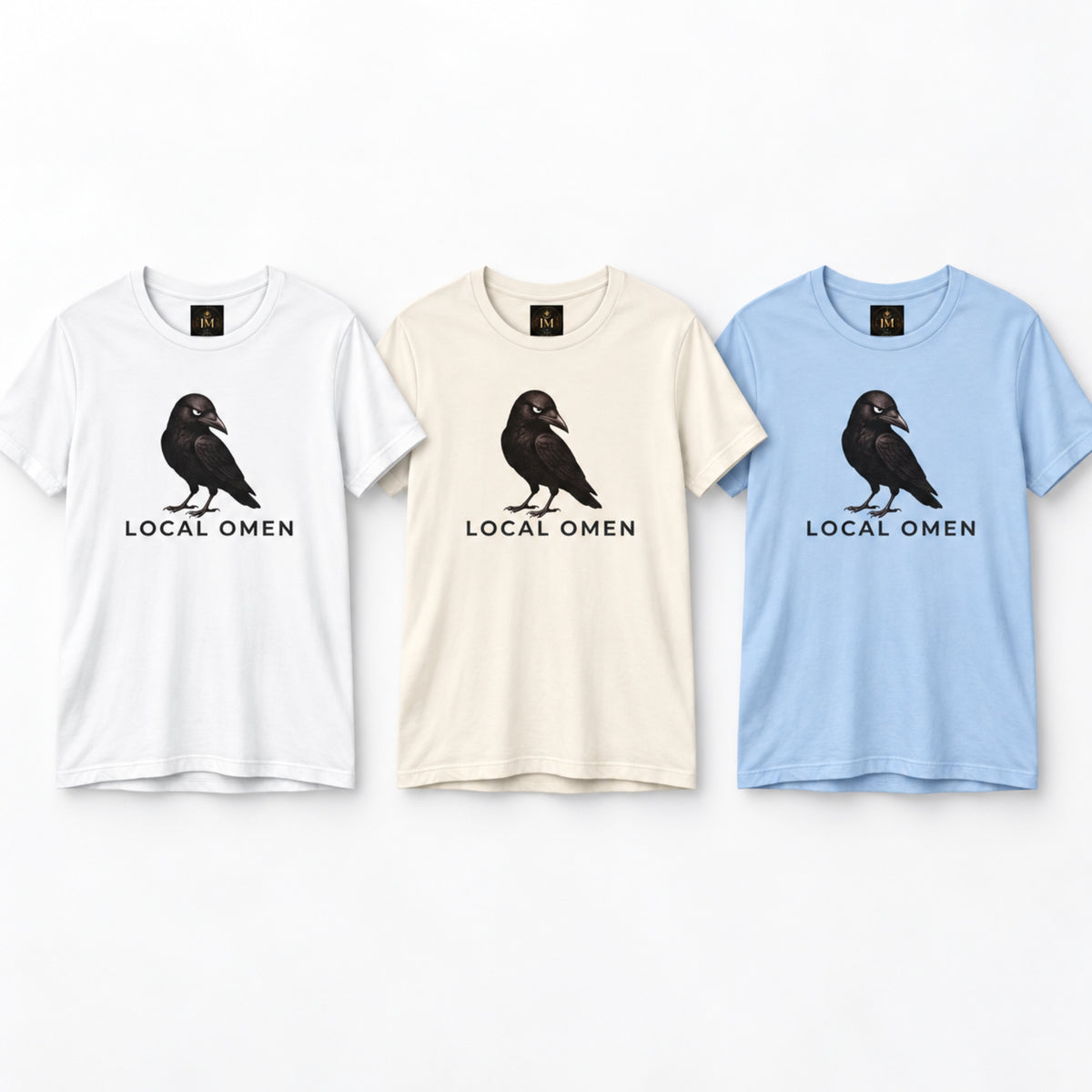 Local Omen Raven Graphic Tee | Crow Illustration T-Shirt