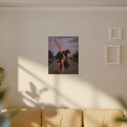 The Acrobat – Matte Canvas Print (Gallery-Wrapped) 0.75" – Vintage Circus-Inspired Canvas Wall Art