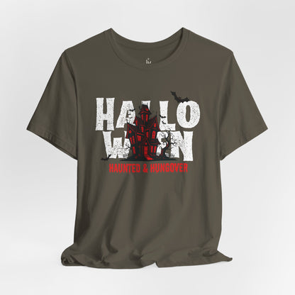 Haunted & Hungover - Halloween Bella+Canvas Graphic Tee