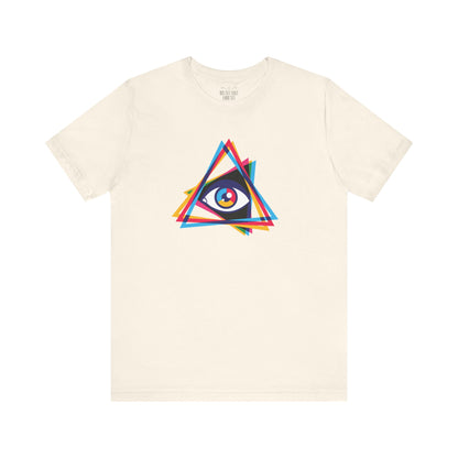 Camiseta Prism Eye: Diseño multicolor llamativo - Camiseta unisex