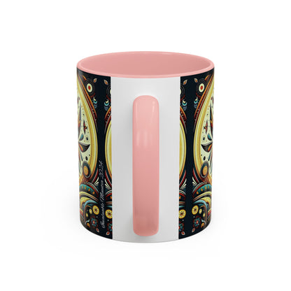 ☕️ Accent Coffee Mug (11, 15oz) – Beautiful Boho Style Graphic 🌿