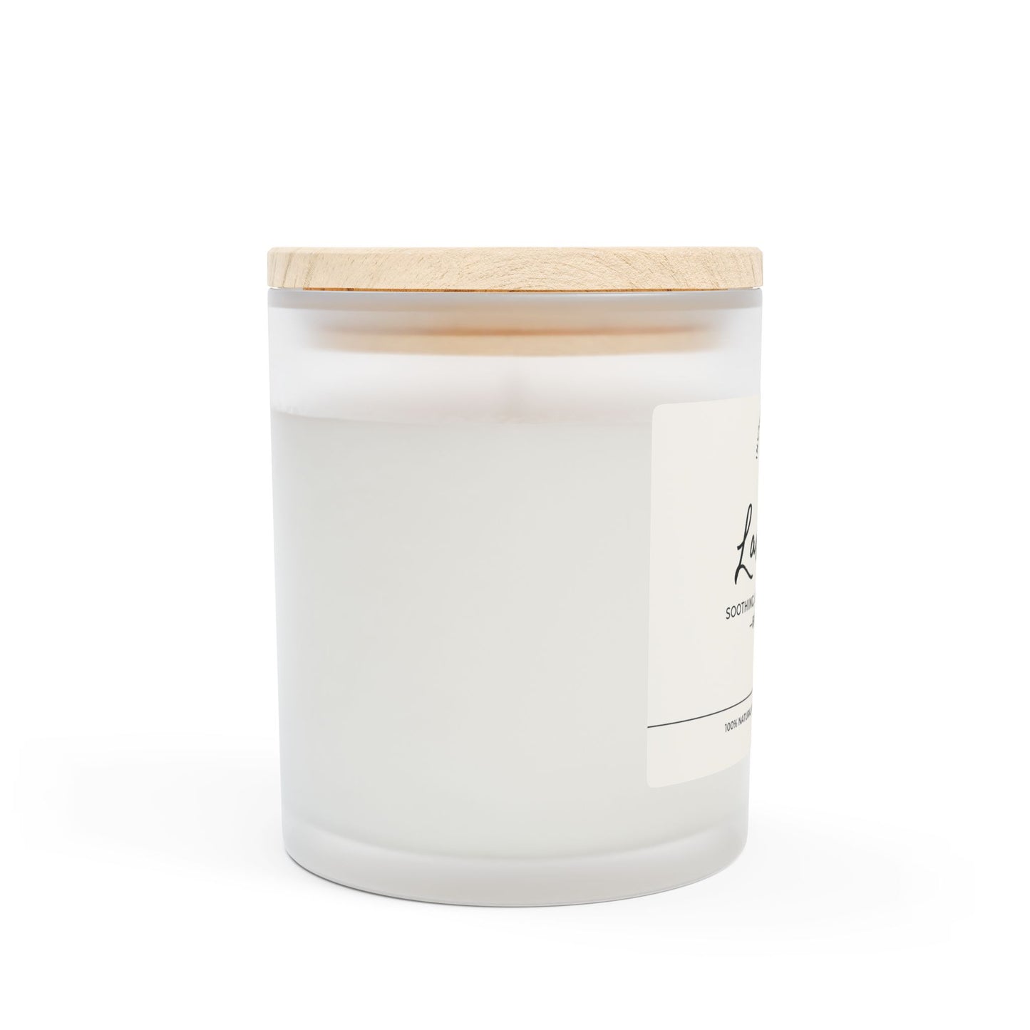 11oz Frosted Glass Natural Soy Wax Candle with Wooden Wick – Available in 9 Scents