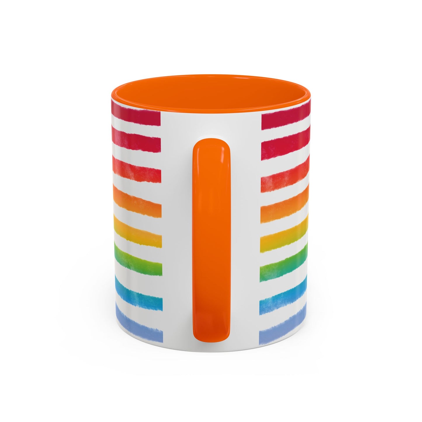 🌈 Bold Rainbow Stripes Pride Mug | 11oz/15oz | Purple Accent