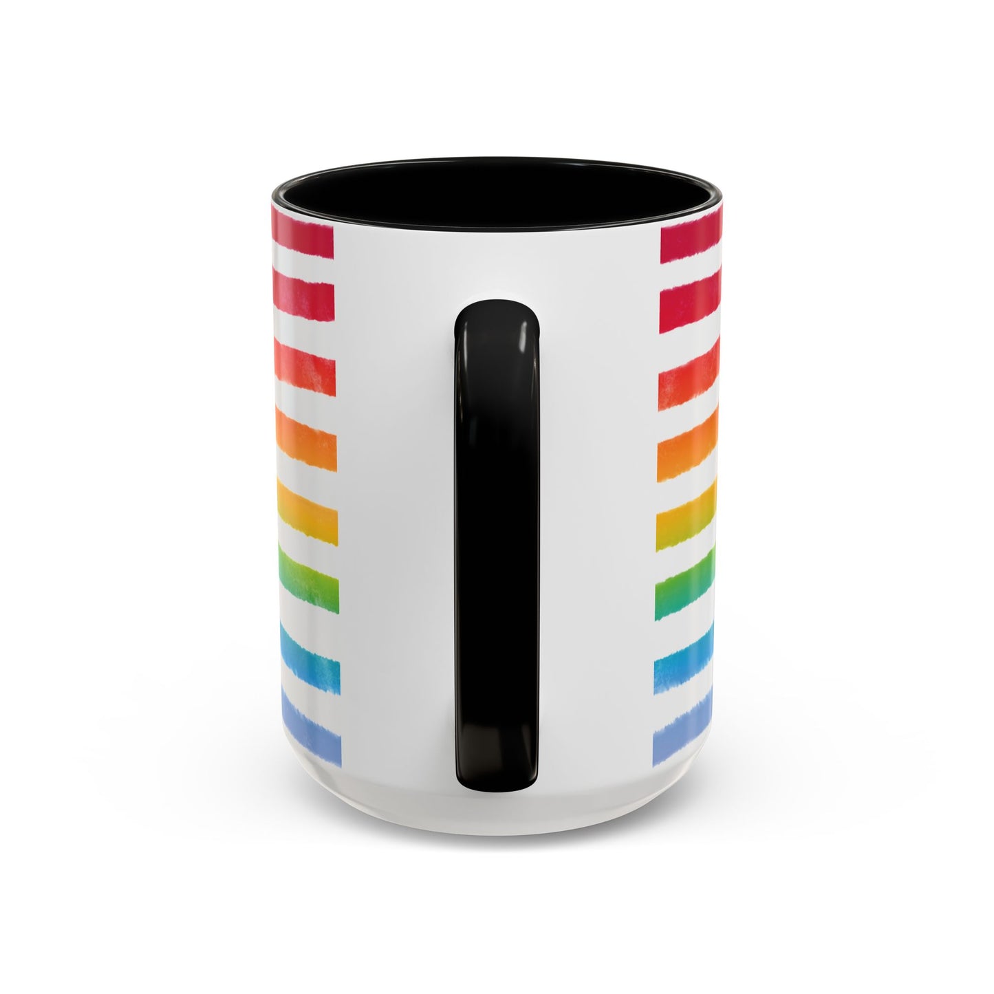 🌈 Bold Rainbow Stripes Pride Mug | 11oz/15oz | Purple Accent
