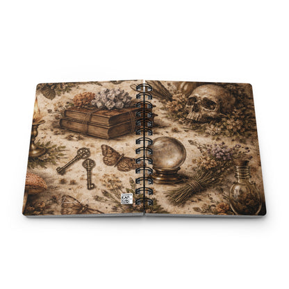 Dark Academia Spiral Notebook Journal