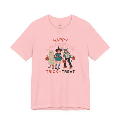 Happy Halloween Trick or Treat Vintage Vibe Tee – Bella+Canvas 3001