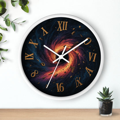 🌀 Black Hole Chaos Clock – Surreal Spacecore Time Warp Wall Decor Wall Clock