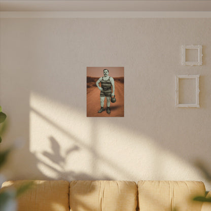 The Strongman – Matte Canvas Print (Gallery-Wrapped) 0.75" – Vintage Circus-Inspired Canvas Wall Art