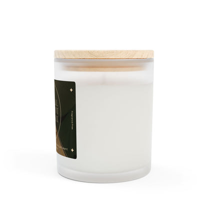 11oz Frosted Glass Natural Soy Wax Candle with Wooden Wick – Available in 9 Scents