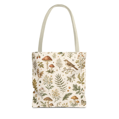 Cottagecore Botanical Canvas Tote Bag