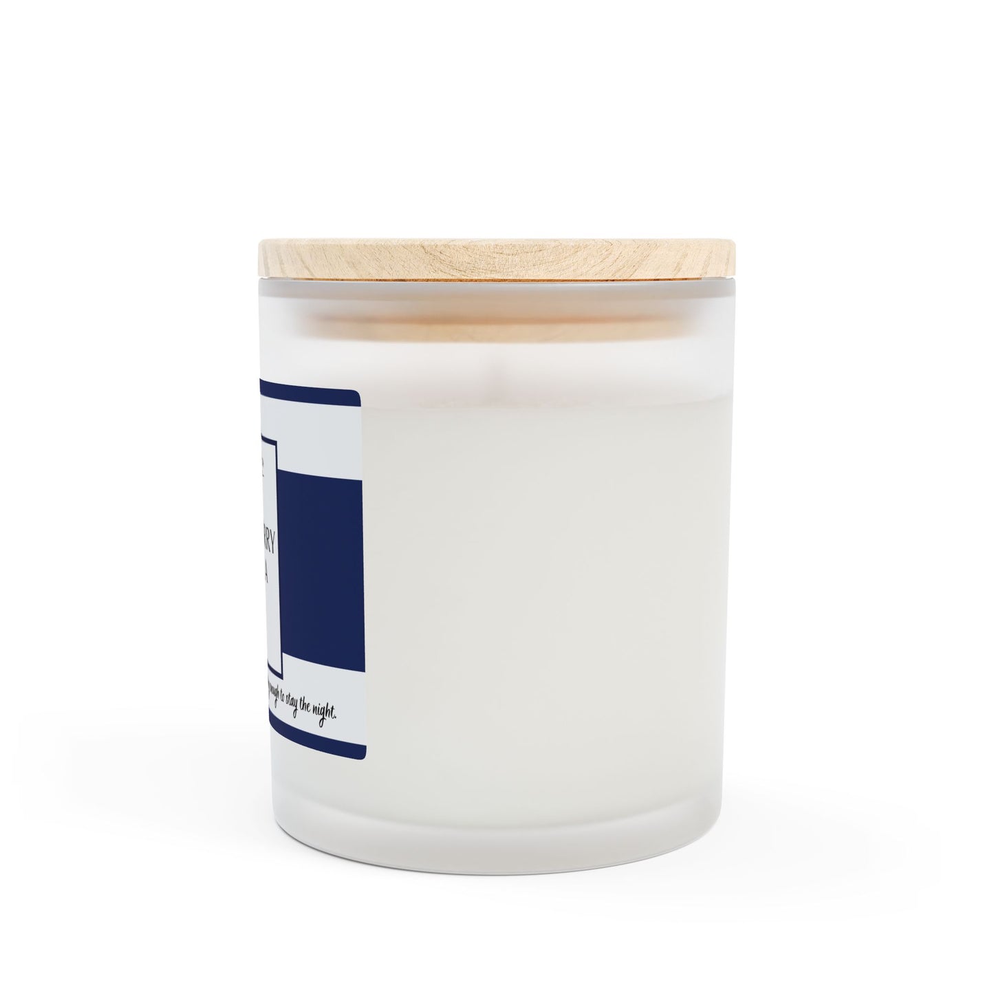 11oz Frosted Glass Natural Soy Wax Candle with Wooden Wick – Available in 9 Scents