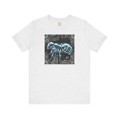 Futuristic Tech Ant Graphic Tee - Unisex Short Sleeve Jersey Shirt Techcore Tee