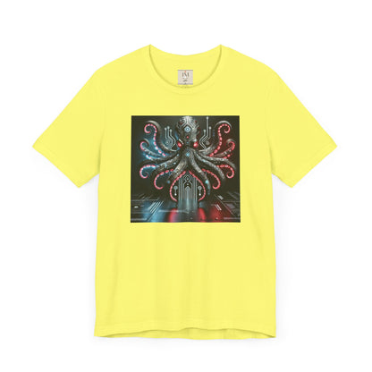 Octopus Sci-Fi Unisex Jersey Short Sleeve Tee - Perfect for Ocean Lovers & Sci-Fi Fans