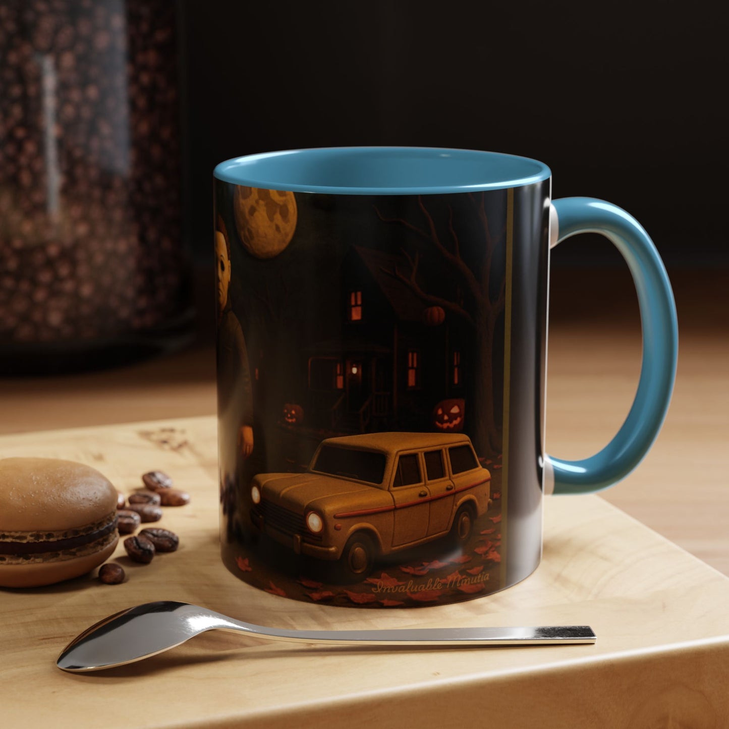 Clay-Style Slasher Halloween Night Mug | Accent Coffee Mug (11oz/15oz)