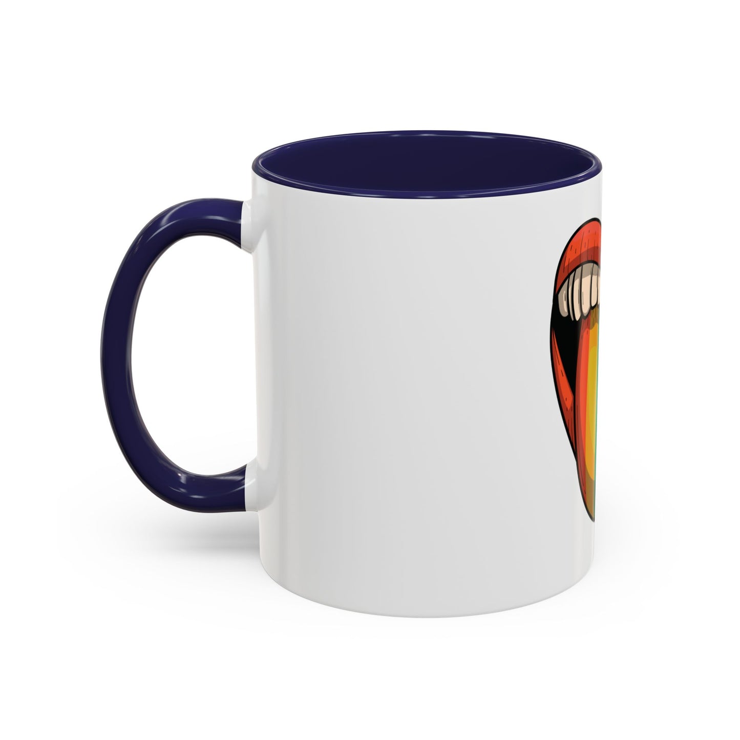 🔥💋 Pride Tongue Ceramic Mug – Rainbow Tongue Vibes 🌈✨