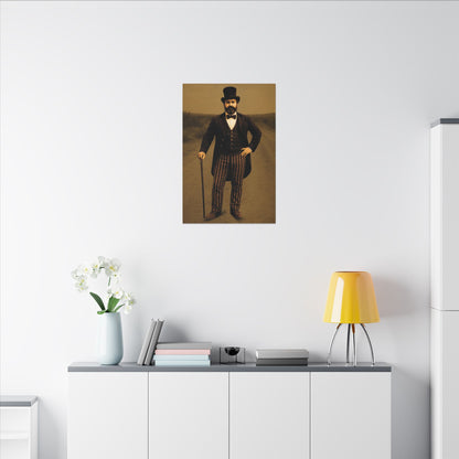 The Ringmaster – Vintage Circus Inspired Canvas Wall Art - Matte Canvas Print (Gallery-Wrapped) 0.75"