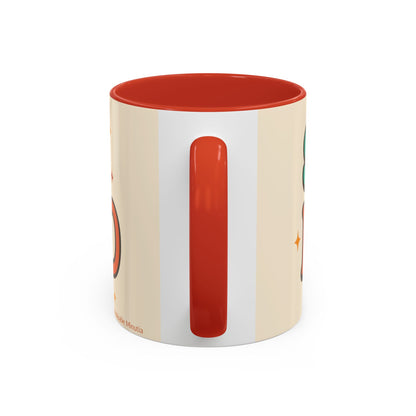 Study Fuel Color Accent Mug (11oz/15oz) – Retro Teacher/Student Coffee Cup • Back to School • Durable Ceramic