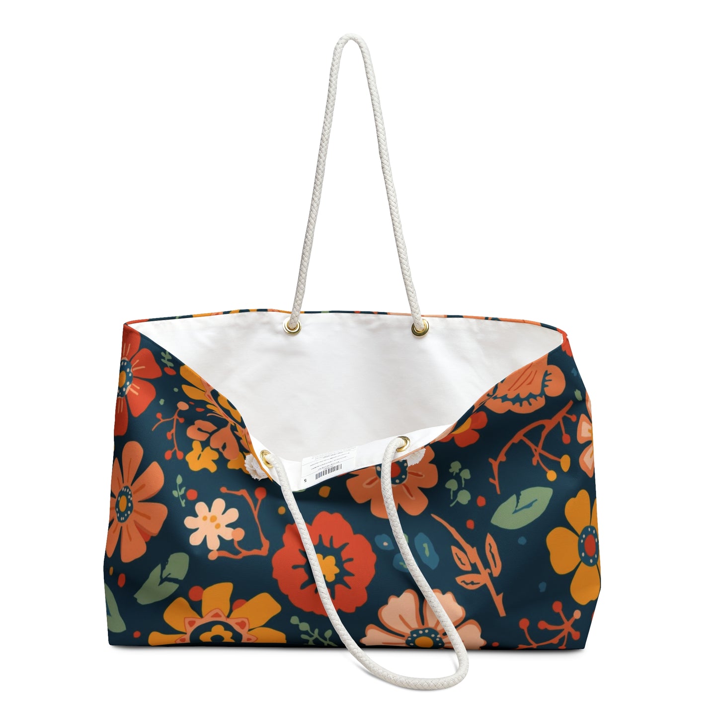 Retro Floral Weekender Tote Bag