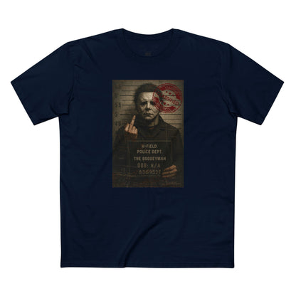 Michael Mugshot Tee – Distressed Horrorcore Slasher Shirt Premium Tee