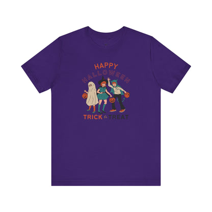 Happy Halloween Trick or Treat Vintage Vibe Tee – Bella+Canvas 3001