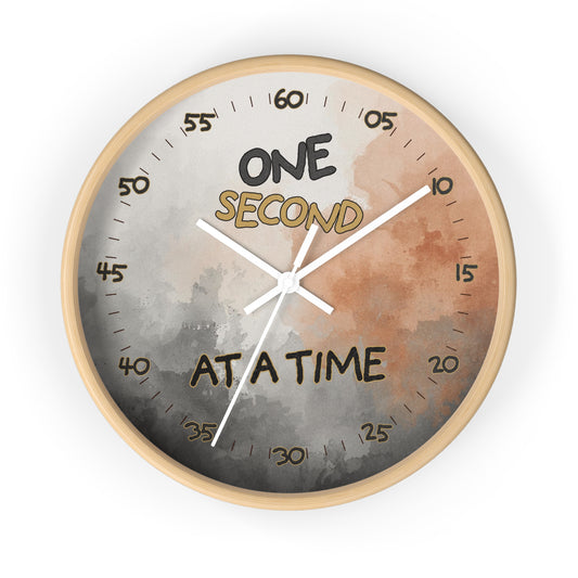 One Second at a Time Premium 10" Wall Clock