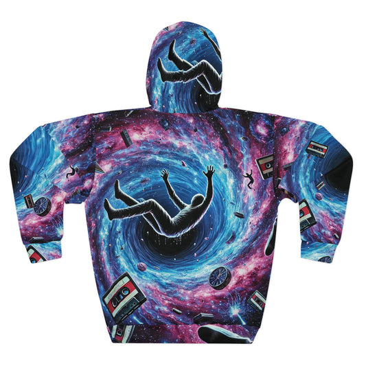 Event Horizon Cosmic Escape Unisex Pullover Hoodie - Unique Space Art Design