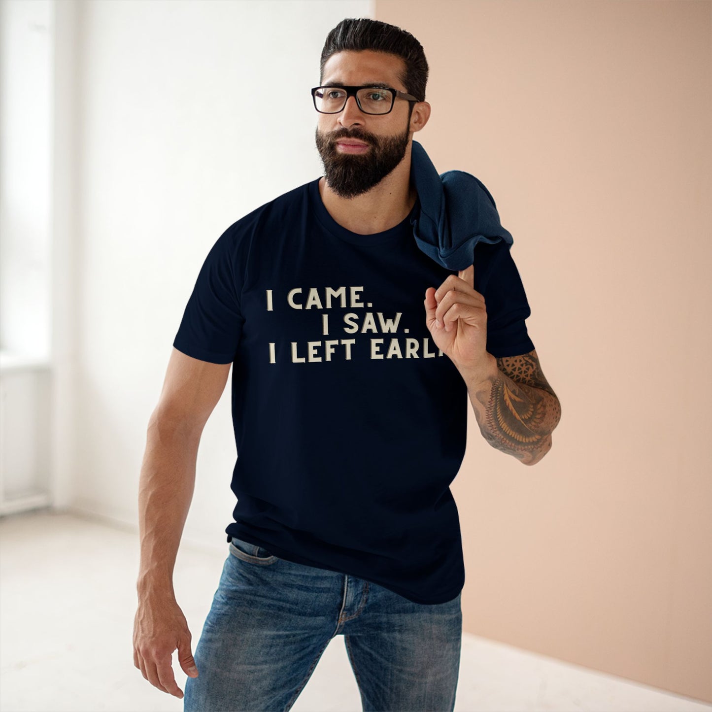 I Came I Saw I Left Early Shirt – Funny Quote Tee | AS Colour 5001 Premium Unisex T-Shirt, Free Worldwide Shipping