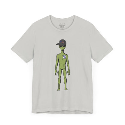 Alien Graphic Tee, Fun T-Shirt for Sci-Fi Lovers, Unisex Casual Wear, Great for Festivals, Gifts for Nerds, Everyday Comfort