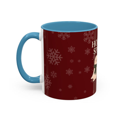 Holiday Spirits Ghost Mug – Cute Christmas Coffee Cup (11oz & 15oz, High-Gloss Accent Colors)