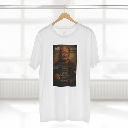 🔥 Freddy Mugshot Tee – Retro Slasher Horrorcore Premium T-Shirt (Unisex)