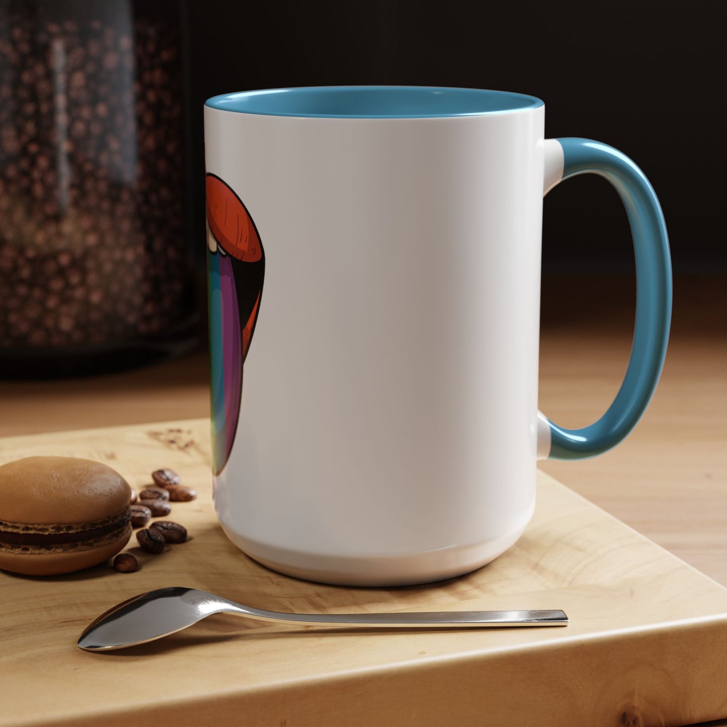 🔥💋 Pride Tongue Ceramic Mug – Rainbow Tongue Vibes 🌈✨