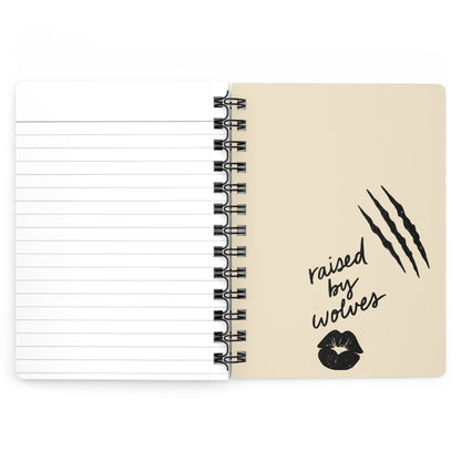 Feral & Fabulous Lined Spiral Notebook – Matte Hardcover Journal with Gloss Finish