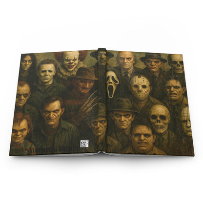 Horror Icons Hardcover Journal – Premium Matte Finish Notebook for Horror Fans