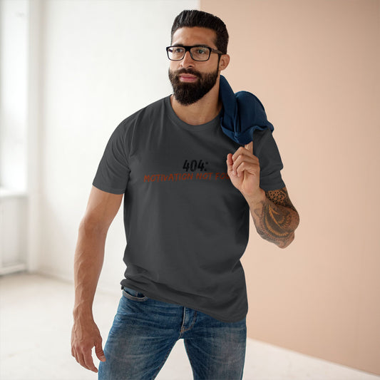 404 Motivation Not Found Funny Quote Tee – Premium AS Colour 5001 T-Shirt, Free Worldwide Shipping