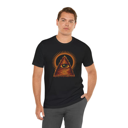 👁️ Mystical Eye Graphic Tee T-Shirt – Unisex Boho Style Streetwear
