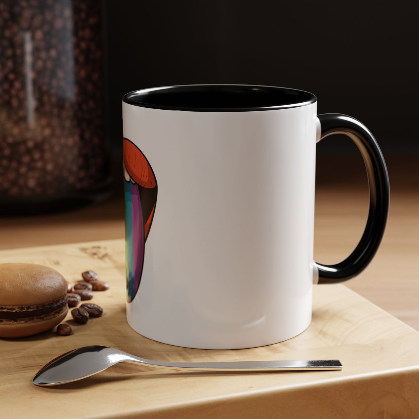 🔥💋 Pride Tongue Ceramic Mug – Rainbow Tongue Vibes 🌈✨