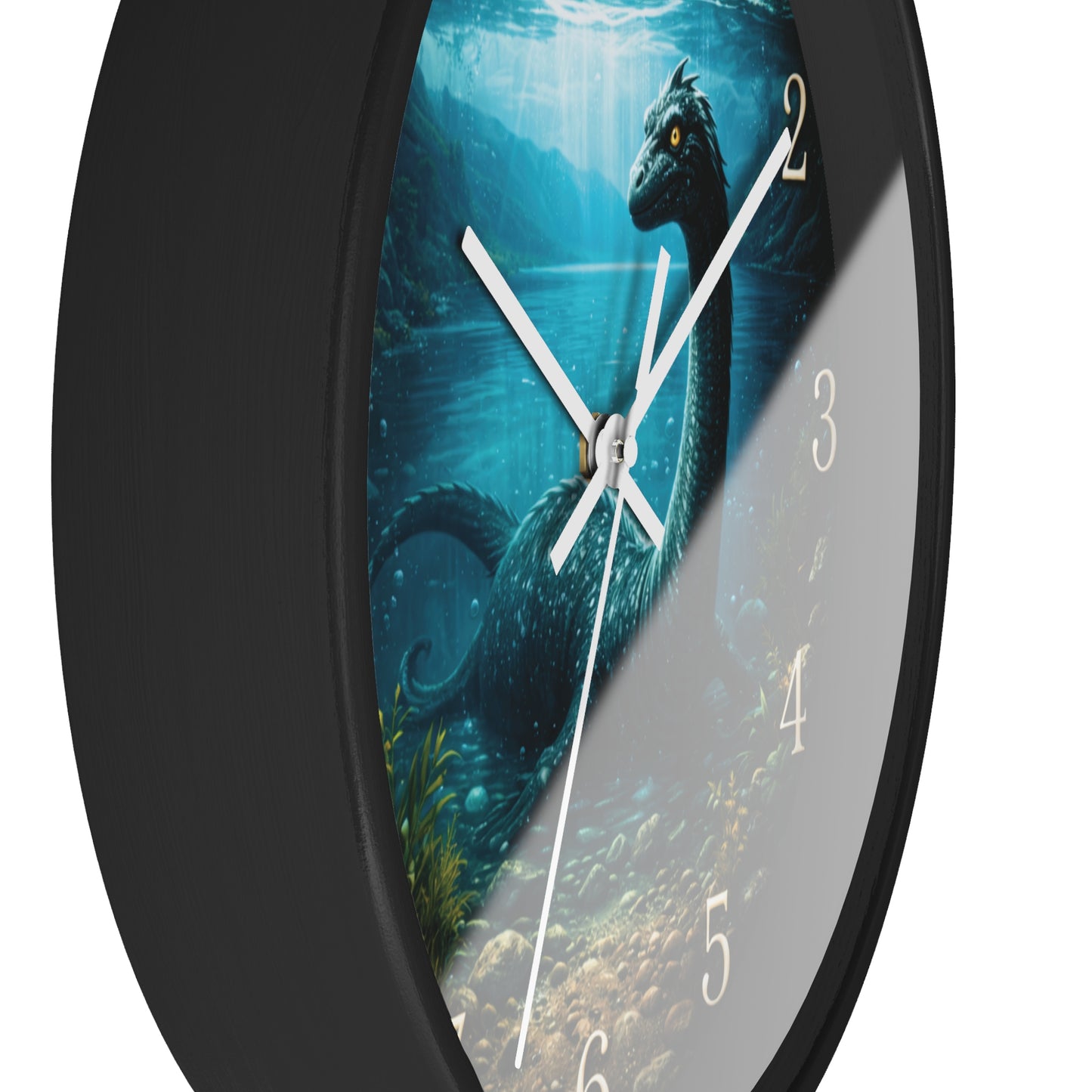 Loch Ness Monster Wall Clock – Nautical Mythical Sea Serpent 10" Decor