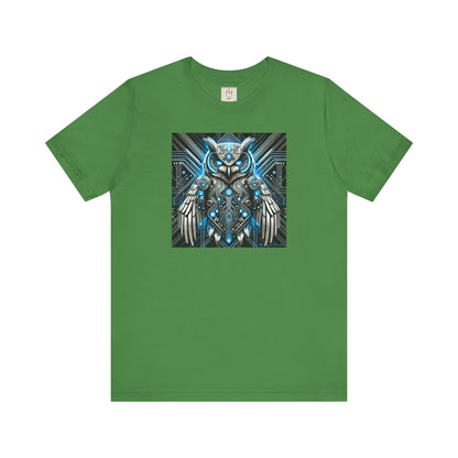 Mystical Cybernetic Owl Graphic Tee - Unisex Tch Short Sleeve T-Shirt