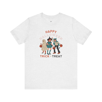 Happy Halloween Trick or Treat Vintage Vibe Tee – Bella+Canvas 3001