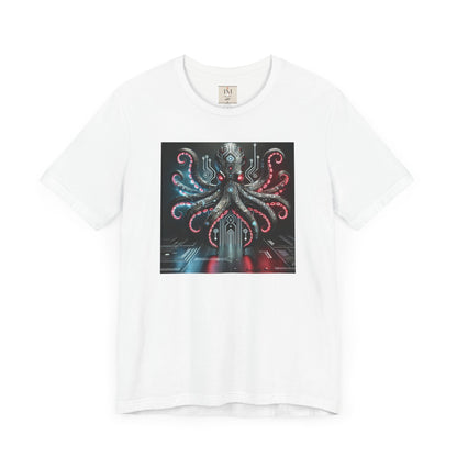 Octopus Sci-Fi Unisex Jersey Short Sleeve Tee - Perfect for Ocean Lovers & Sci-Fi Fans